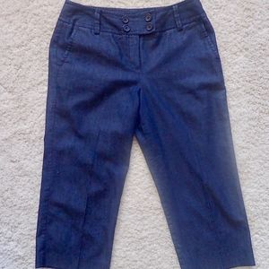Capri Jeans Wide leg Sz 10 Blue like New dark wash